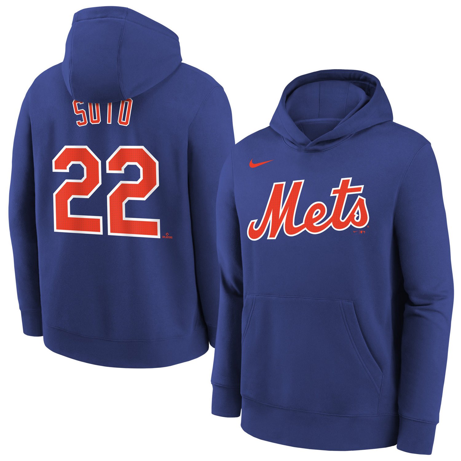 Youth Nike Juan Soto New York Mets Name  Number Performance Pullover Hoodie - view number 1
