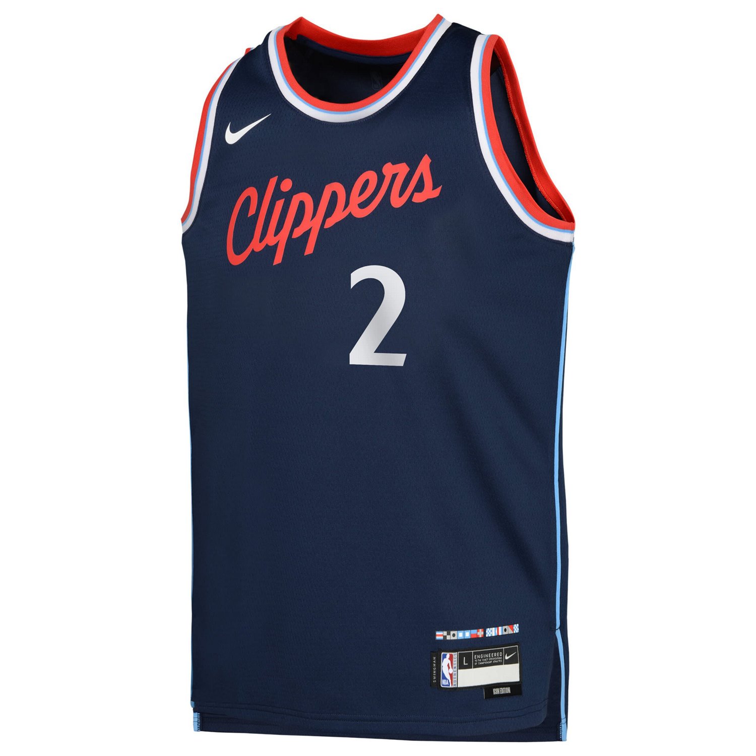 Youth Nike Kawhi Leonard LA Clippers Swingman Jersey - Icon Edition - view number 2