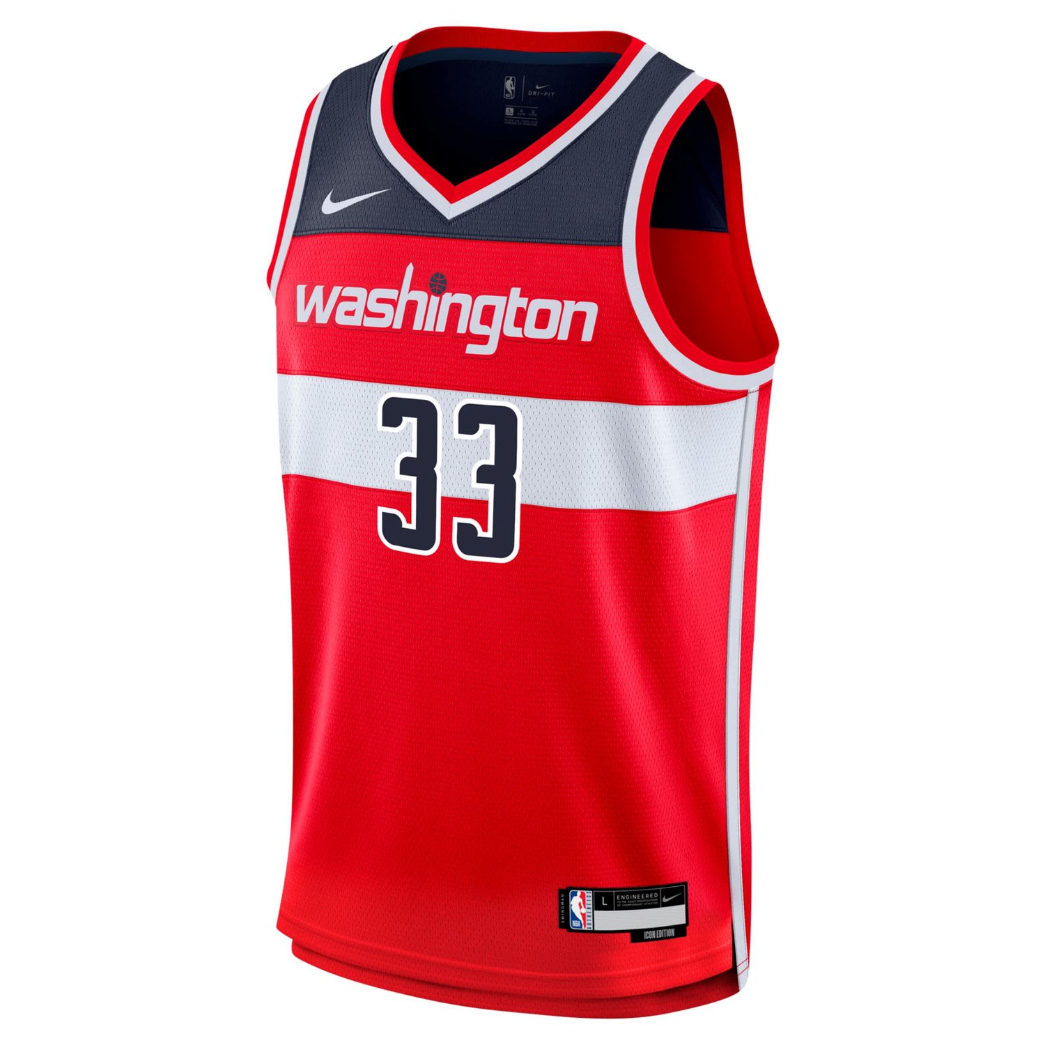 Youth Nike Kyle Kuzma Washington Wizards Swingman Jersey - Icon Edition - view number 2