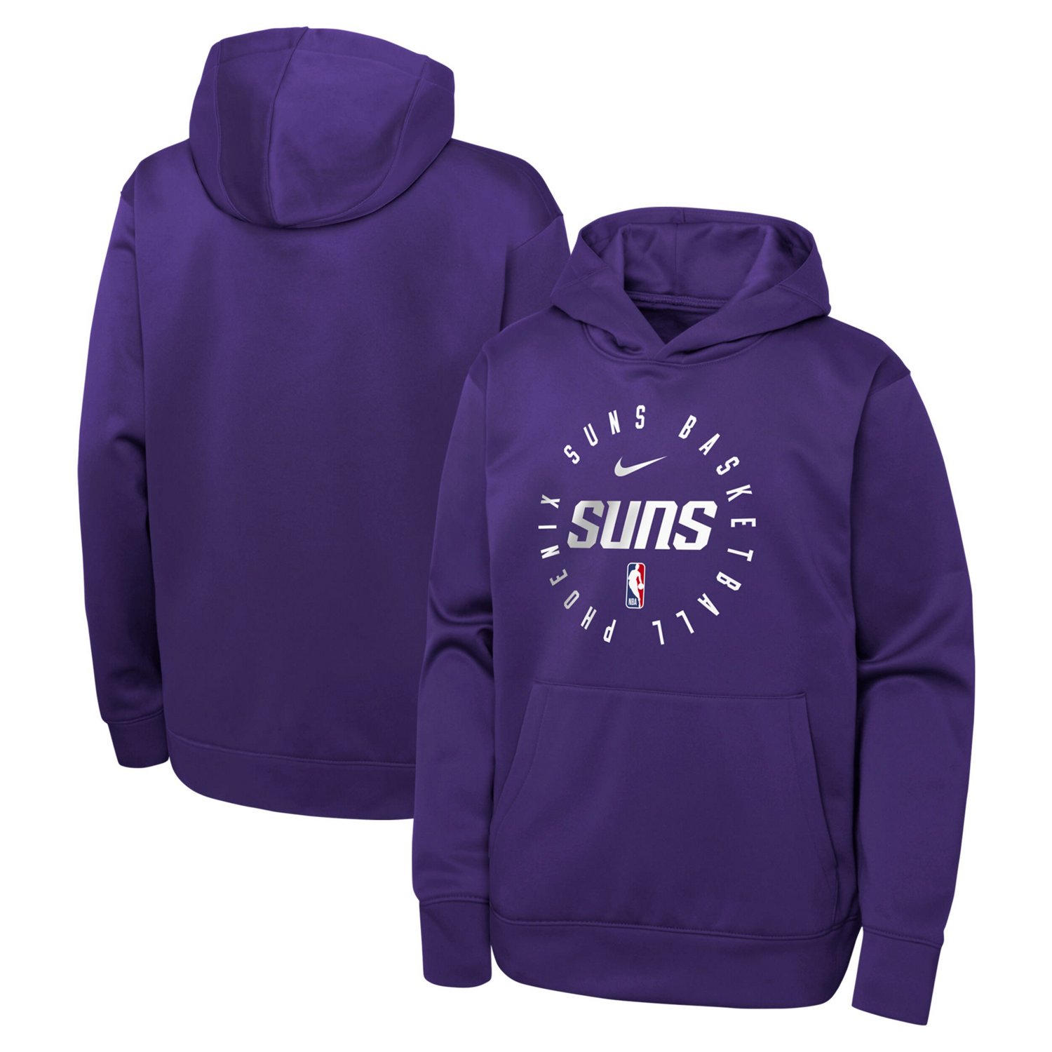 Youth Nike Phoenix Suns Performance Practice Spotlight Pullover Hoodie