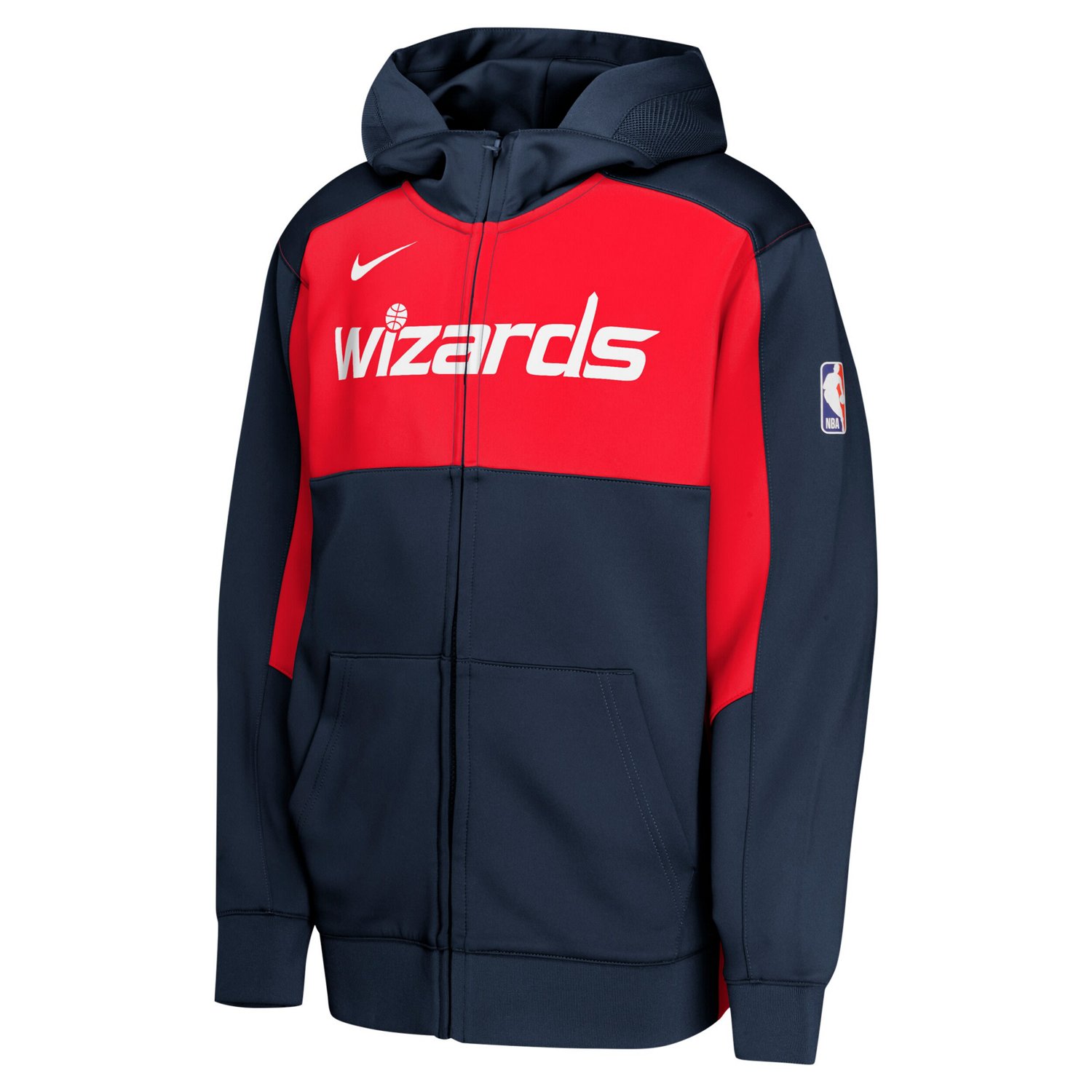 Youth Nike Red Washington Wizards Authentic On-Court Showtime Performance Full-Zip Hoodie - view number 2