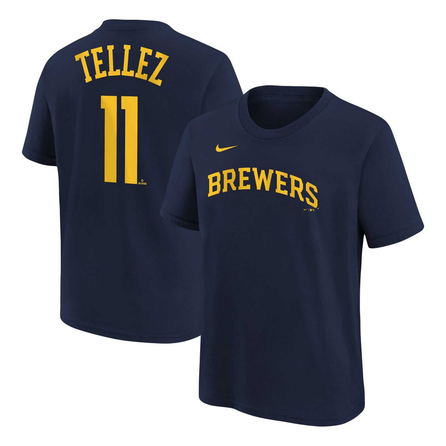 Youth Nike Rowdy Tellez Milwaukee Brewers Player Name  Number T-Shirt                                                            - view number 1