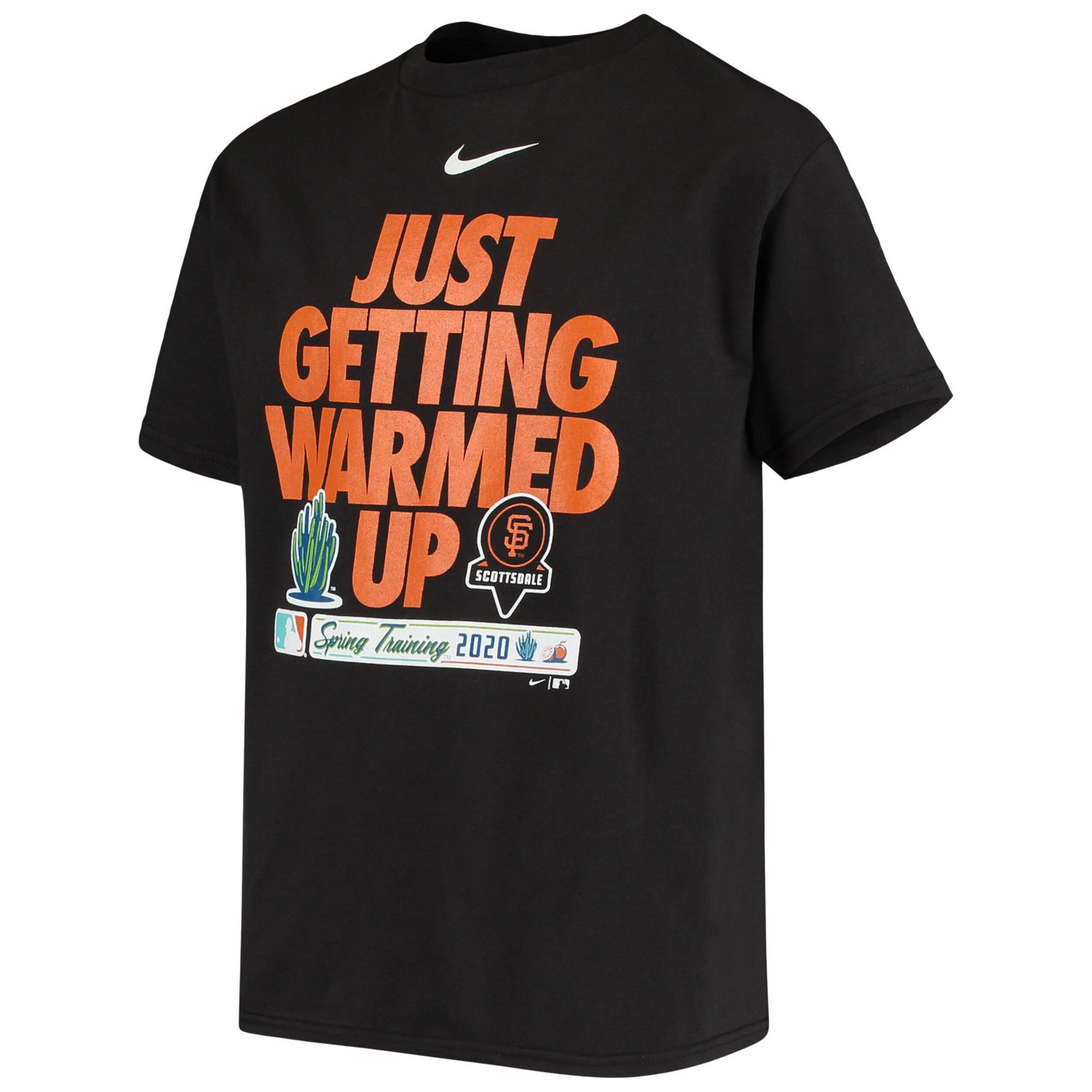 Youth Nike San Francisco Giants 2020 Spring Training Just Getting Warmed Up T-Shirt - view number 2