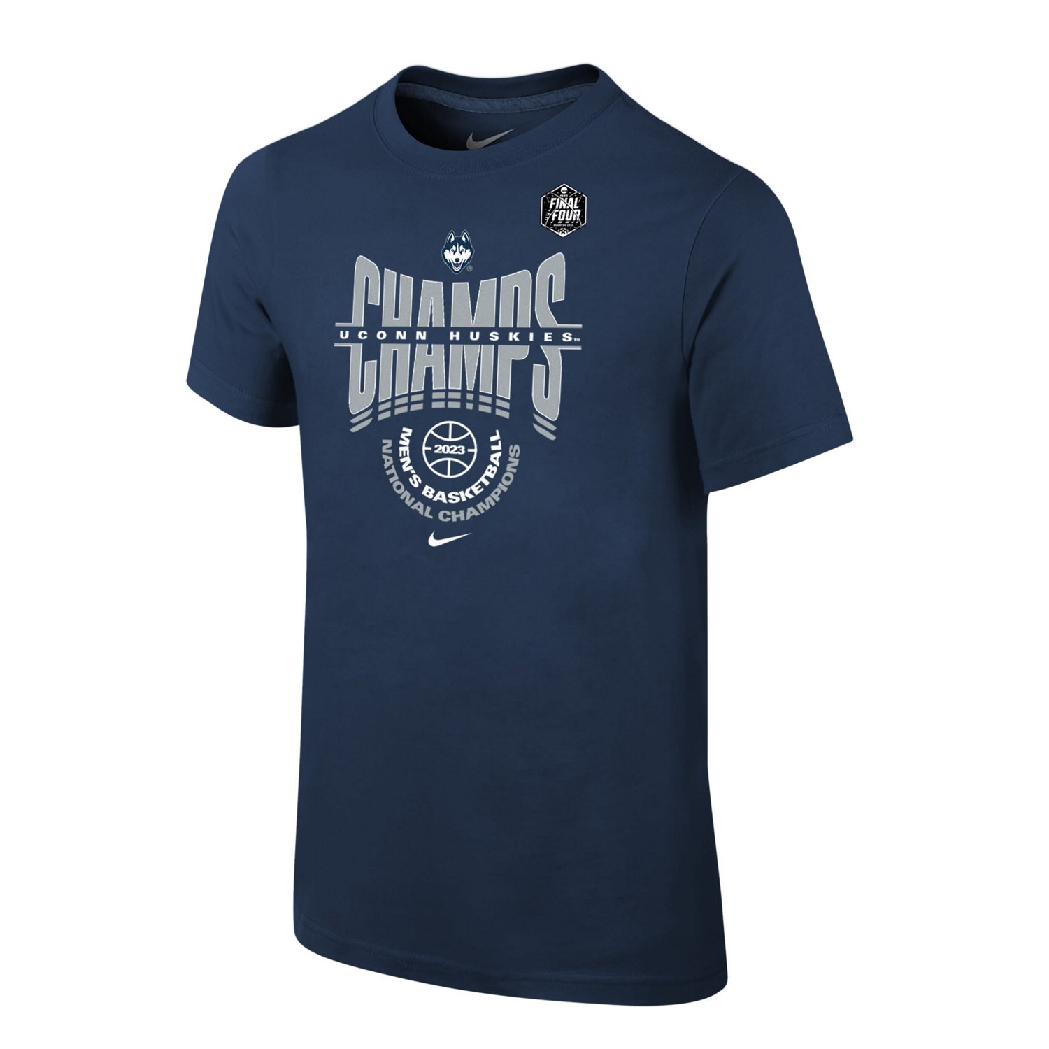 Youth Nike UConn Huskies 2023 NCAA Mens Basketball National Champions Locker Room T-Shirt - view number 2