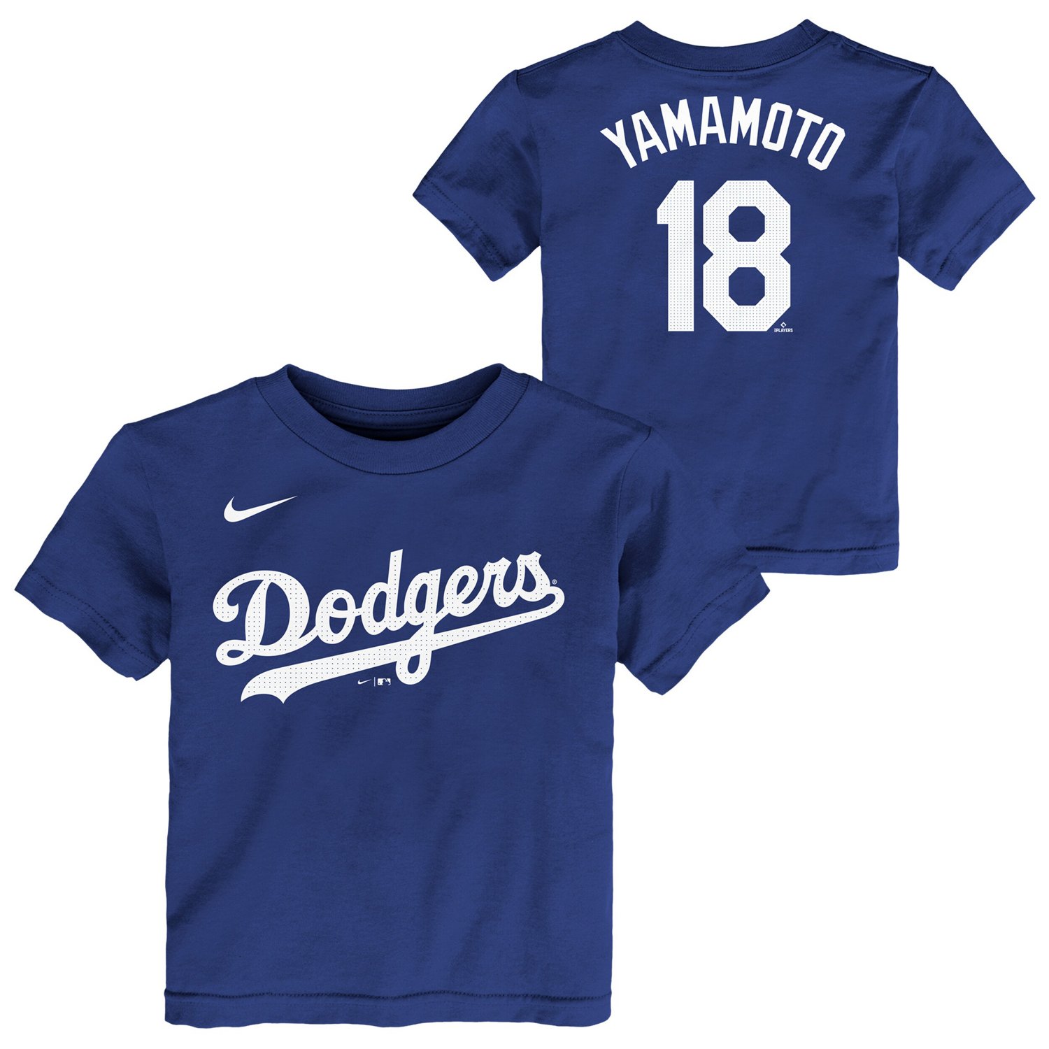Youth Nike Yoshinobu Yamamoto Los Angeles Dodgers Name  Number T-Shirt - view number 1
