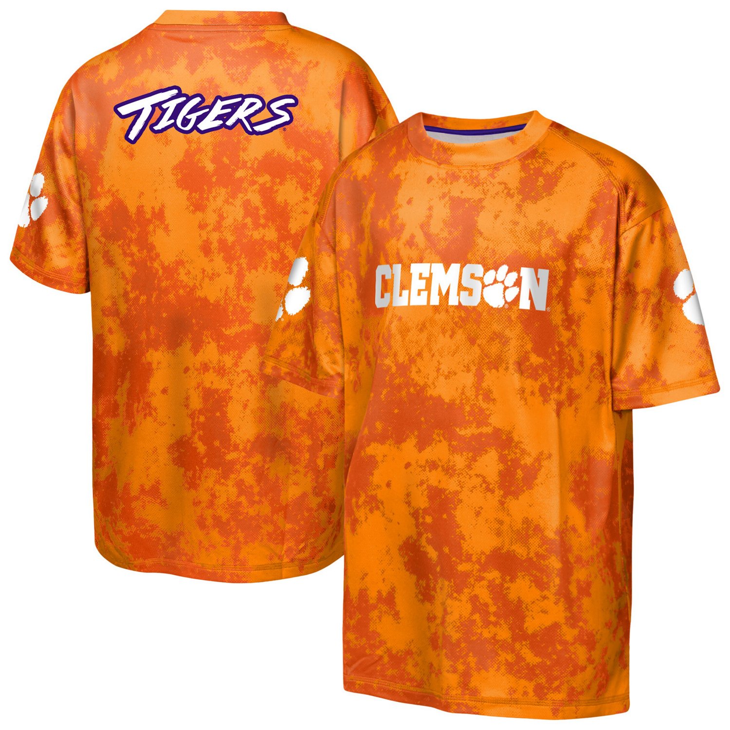 Youth Outerstuff Clemson Tigers Off-Side Sublimated T-Shirt