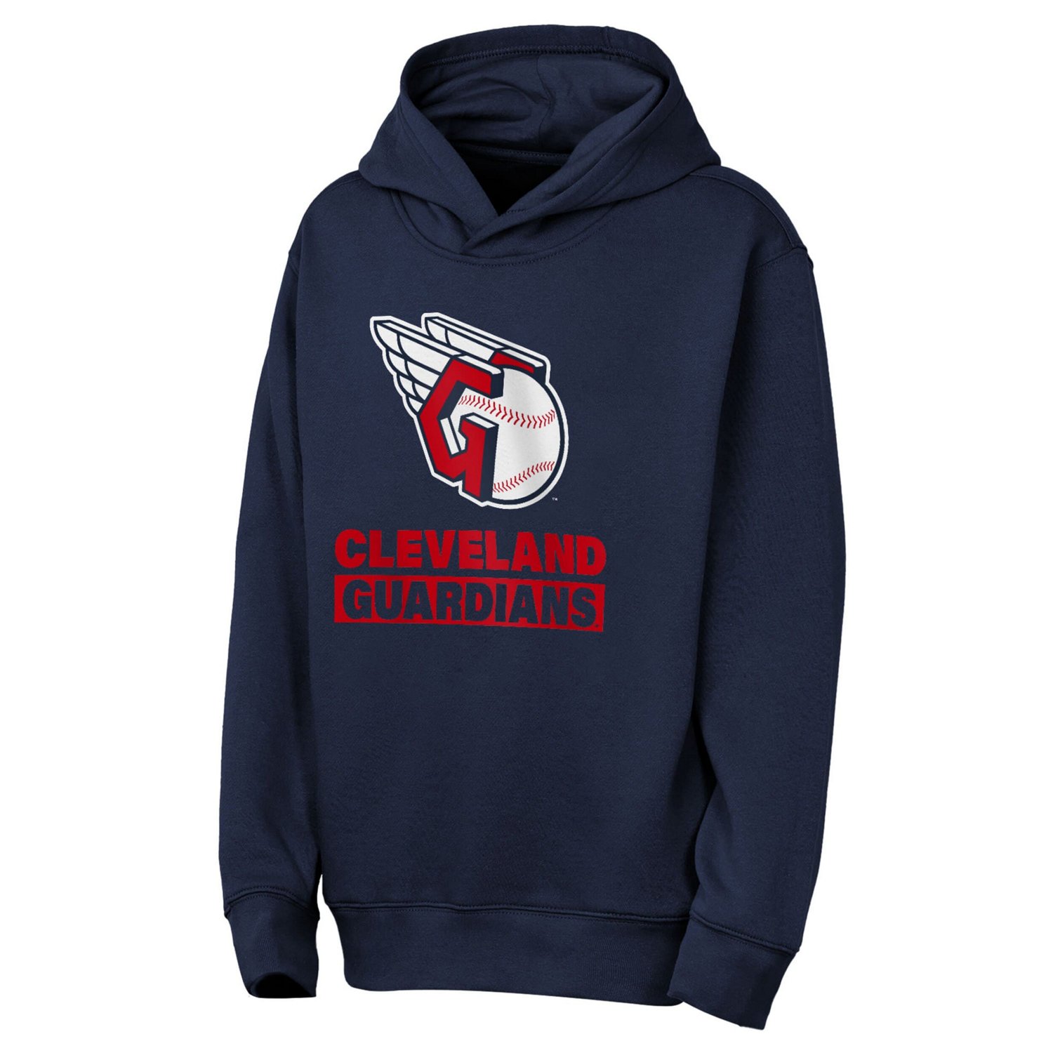 Youth Outerstuff Cleveland Guardians Back to Basics Hoodie - view number 2