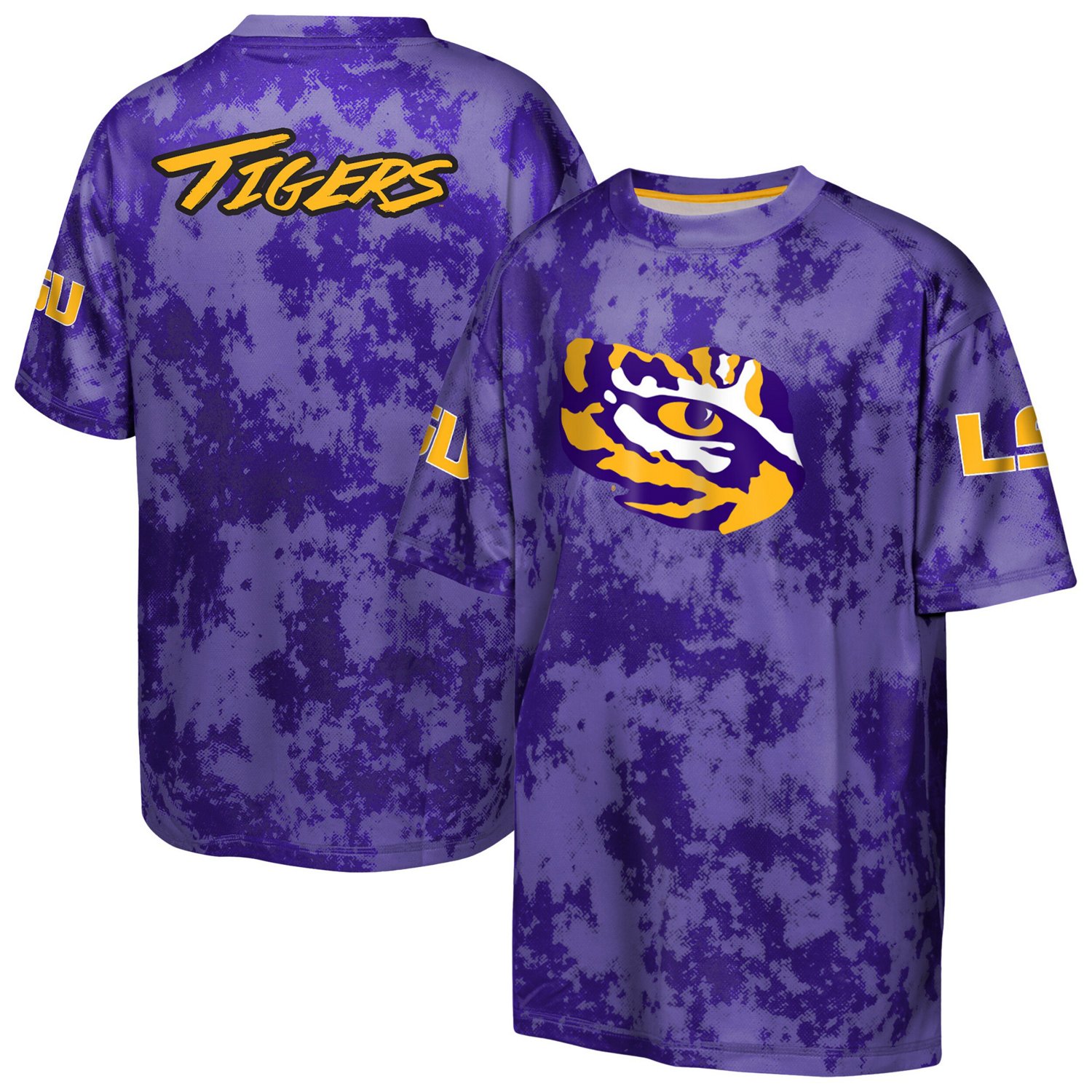 Youth Outerstuff LSU Tigers Off-Side Sublimated T-Shirt