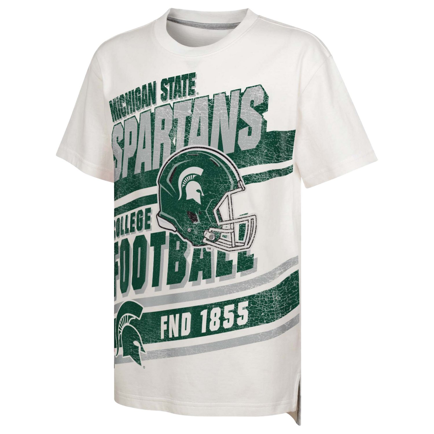Youth Outerstuff Michigan State Spartans Let's Get Loud Oversized T-Shirt                                                        - view number 2