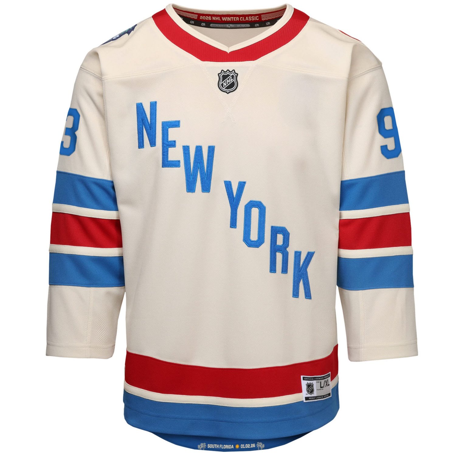 Youth Outerstuff Mika Zibanejad New York Rangers 2026 NHL Winter Classic Premier Jersey - view number 2