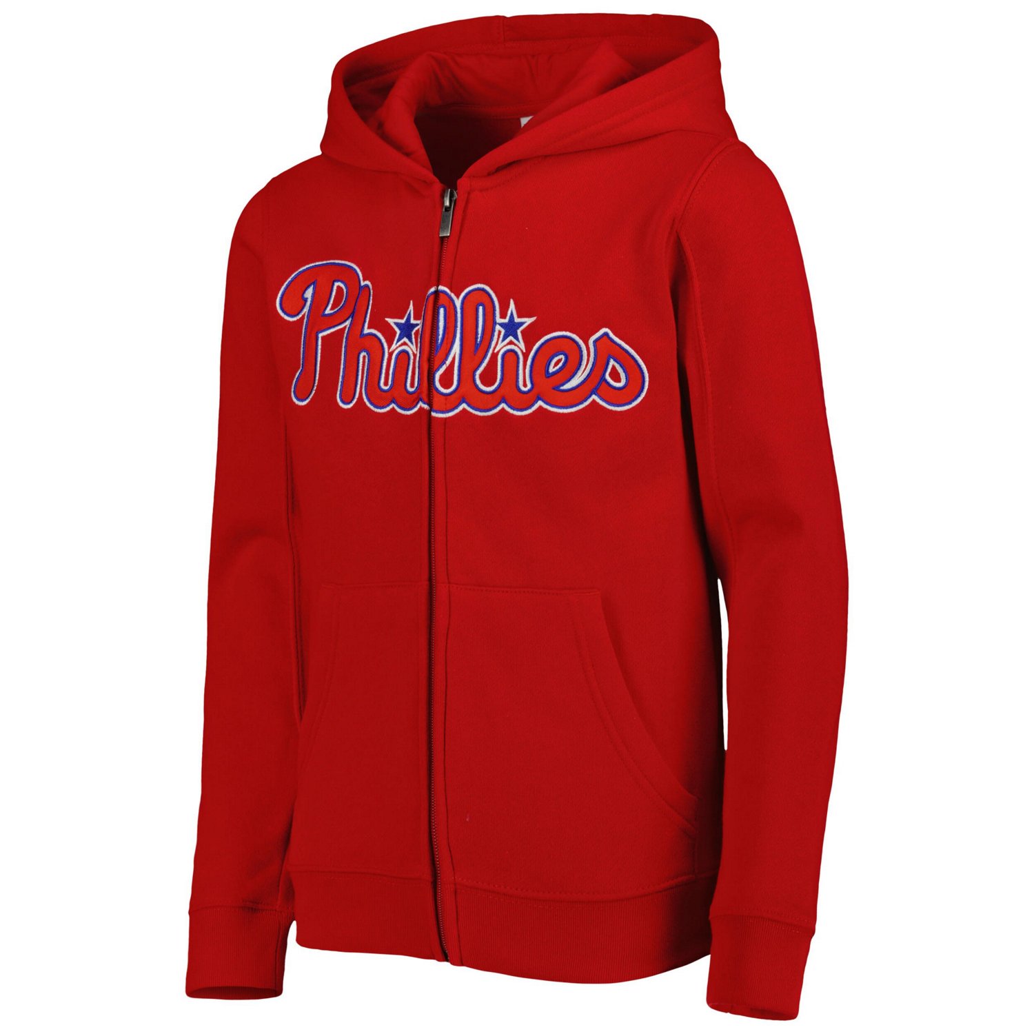 Youth Philadelphia Phillies Wordmark Full-Zip Fleece Hoodie - view number 2