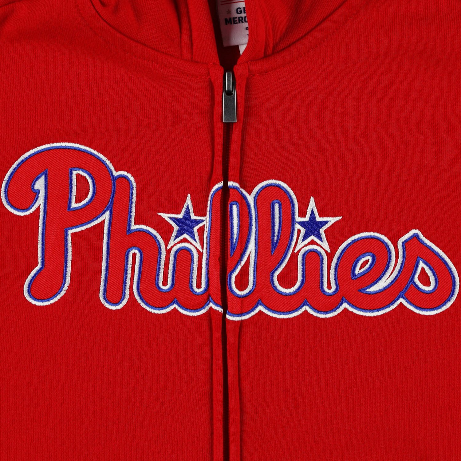 Youth Philadelphia Phillies Wordmark Full-Zip Fleece Hoodie - view number 4