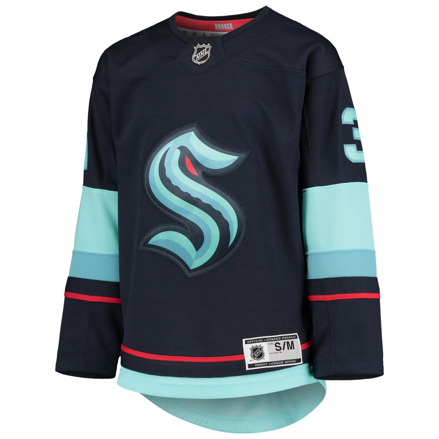 Youth Philipp Grubauer Deep Sea Seattle Kraken Home Premier Player Jersey - view number 2