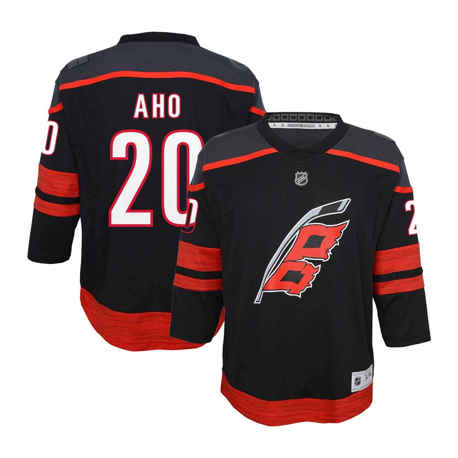 Youth Sebastian Aho Carolina Hurricanes Home Replica Player Jersey - view number 1
