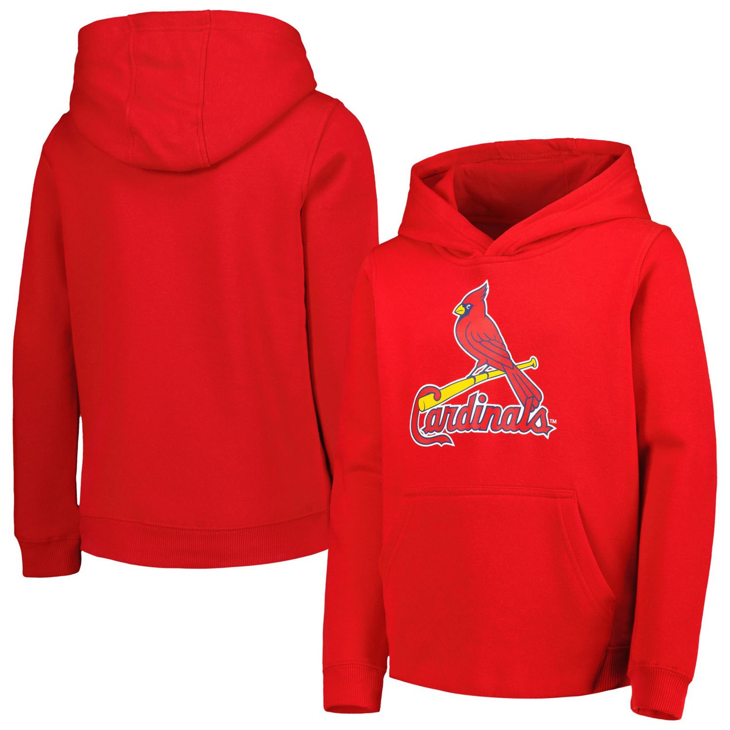 Youth St Louis Cardinals Team Primary Logo Pullover Hoodie
