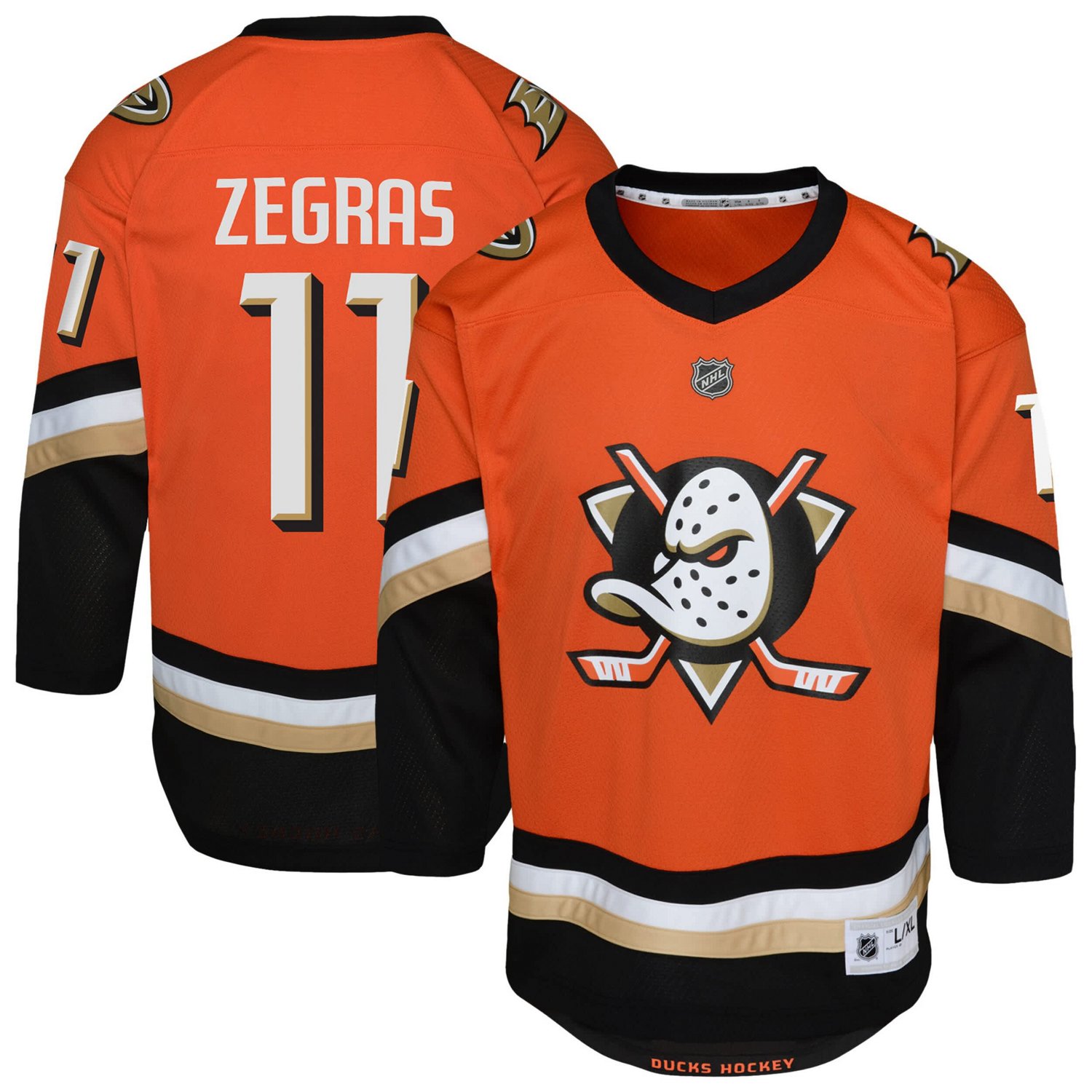 Youth Trevor Zegras Anaheim Ducks Replica Player Jersey - view number 1