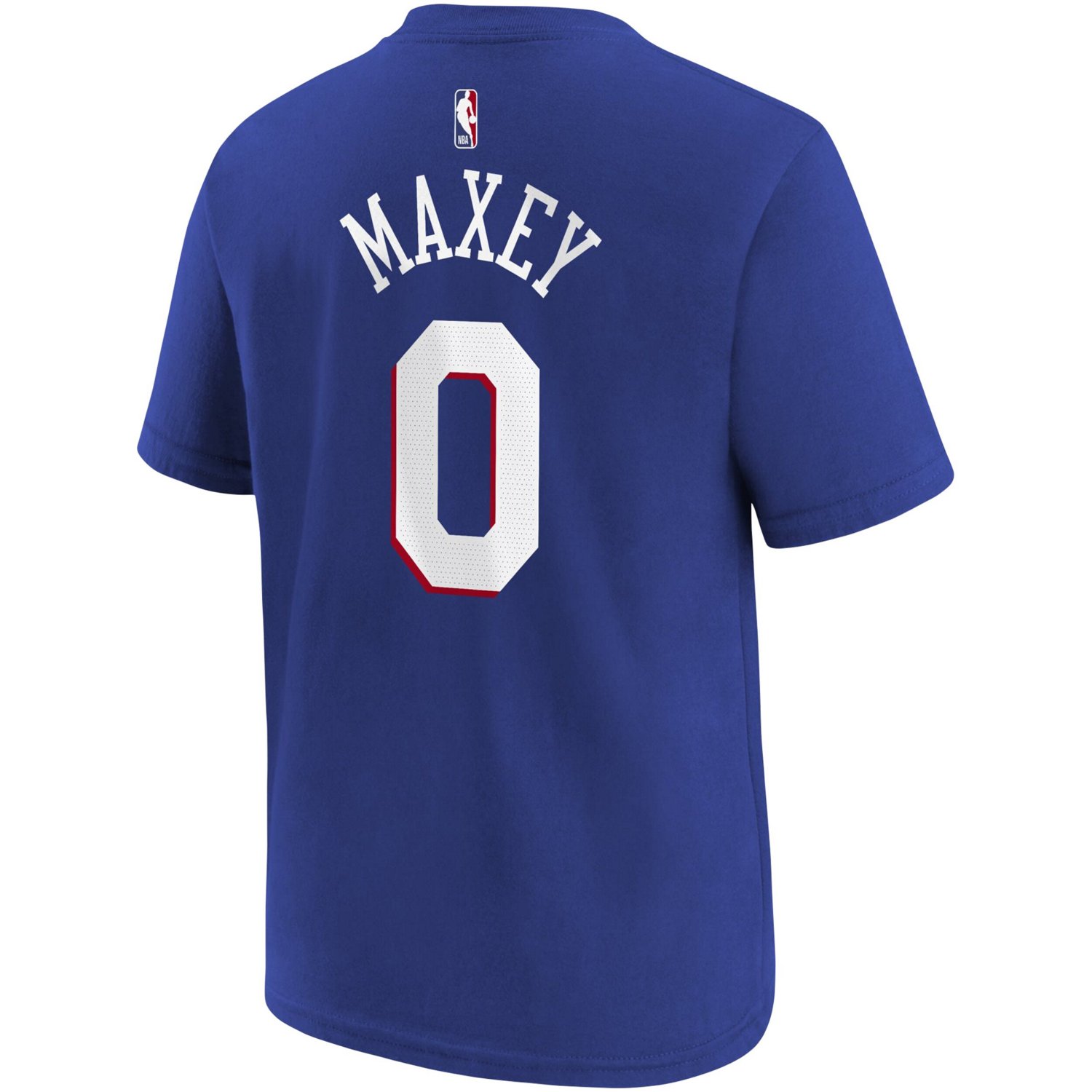 Youth Tyrese Maxey Philadelphia 76ers Icon Name  Number T-Shirt - view number 3
