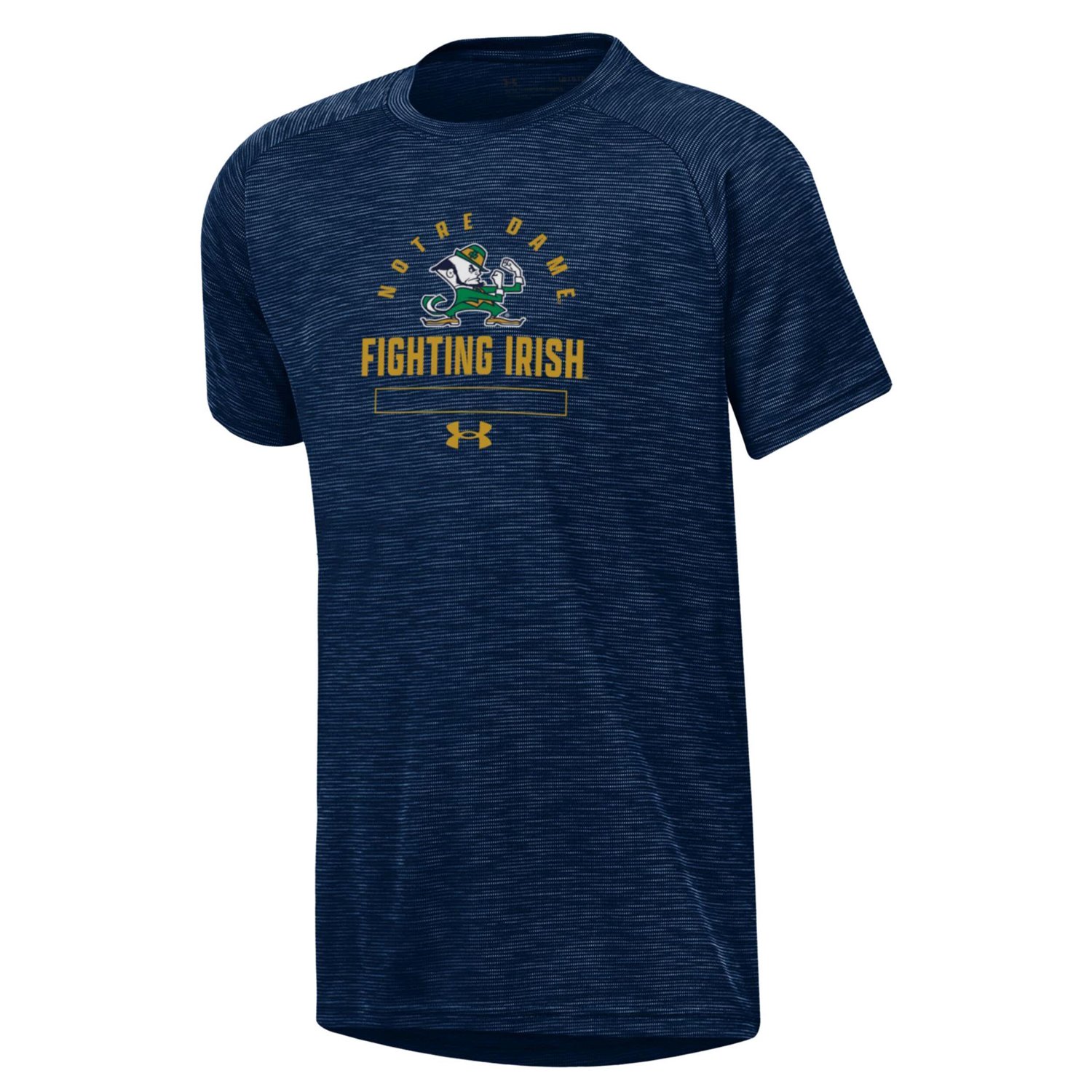 Youth Under Armour Heather Notre Dame Fighting Irish Ultra Soft Rye Tech Performance T-Shirt