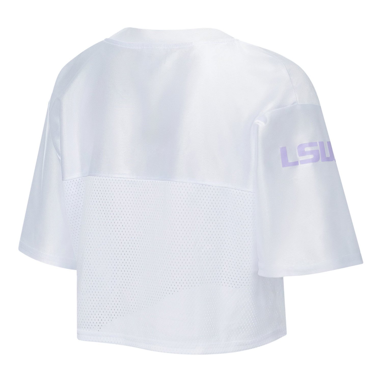 ZooZatz LSU Tigers Mesh Cropped V-Neck T-Shirt - view number 3