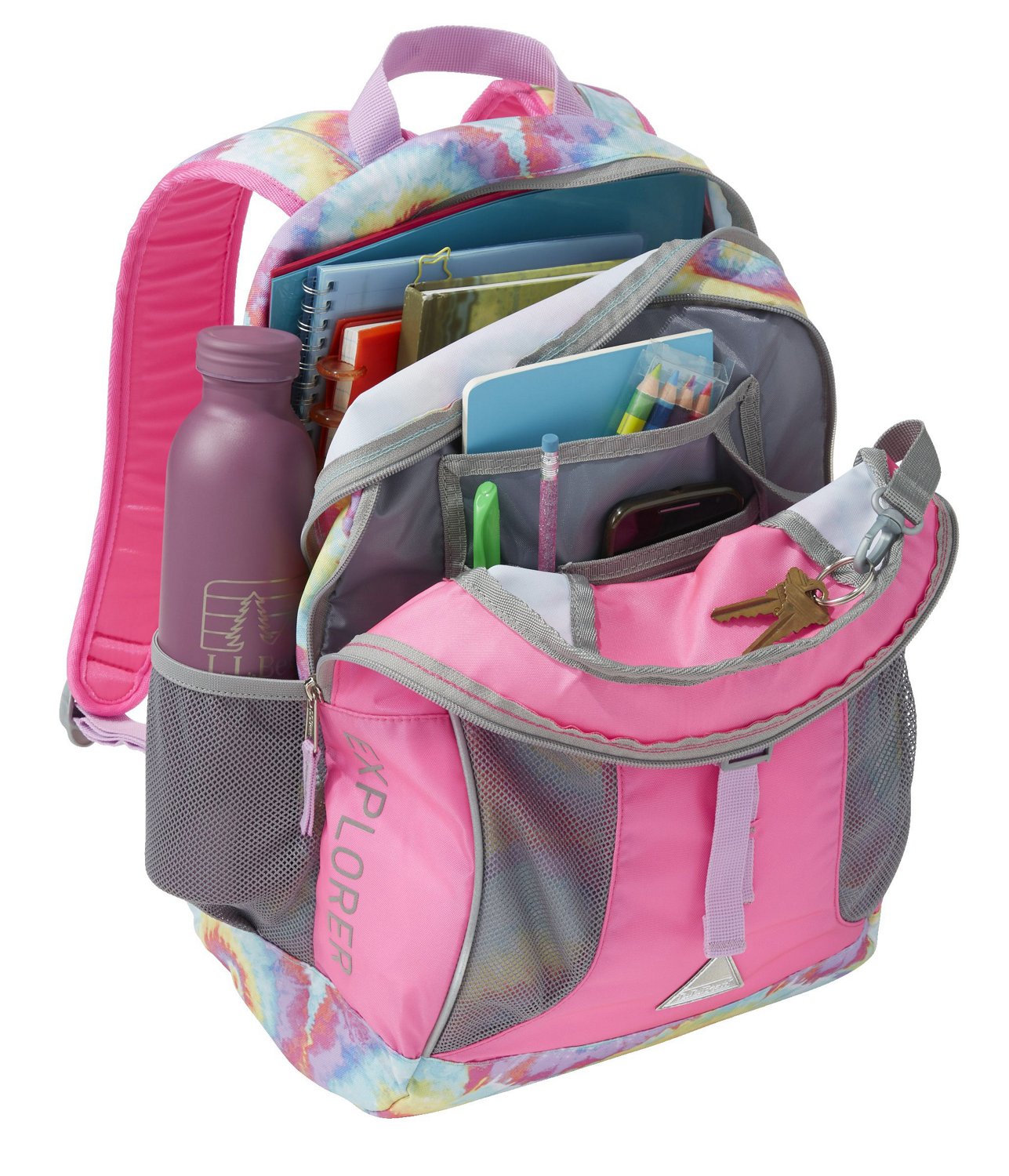 L.L. Bean Tie Dye Artwork Explorer School Backpack - Each