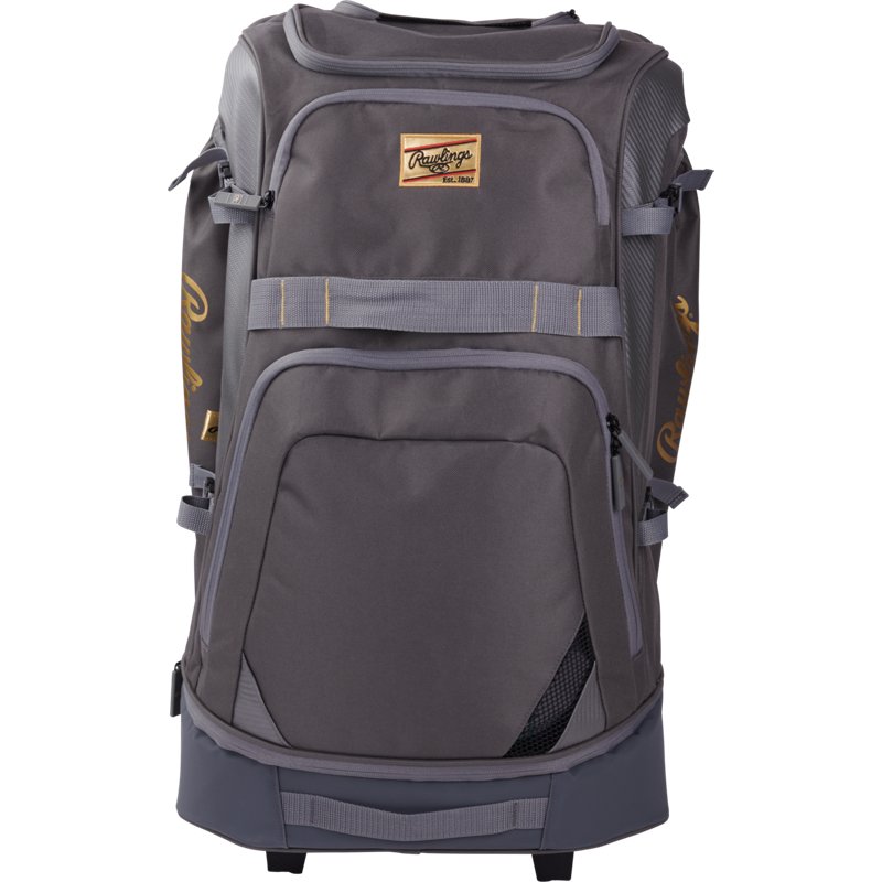 Rawlings Gold Collection Wheeled Bag Graphite - Baseball/Softball Accessories at Academy Sports