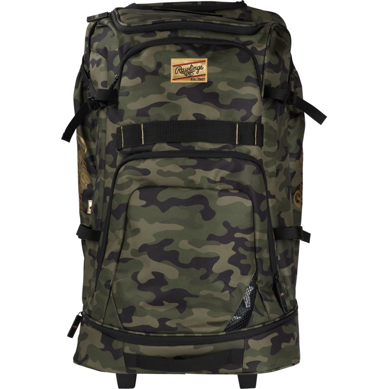 Rawlings Gold Collection Wheeled Bag Army Green/Camo - Baseball/Softball Accessories at Academy Sports