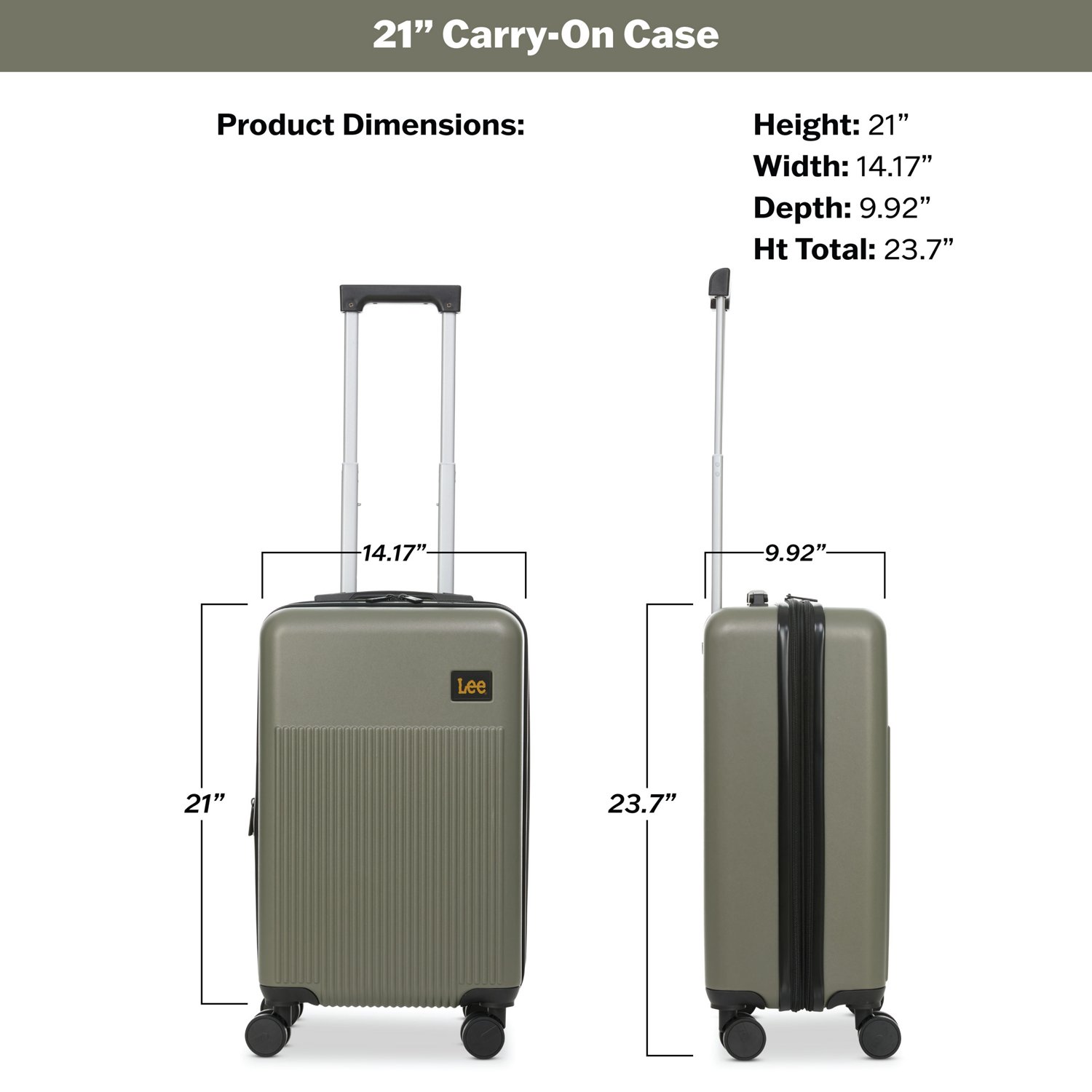 Lee 21 in Hard Side Carry On Luggage                                                                                             - view number 3