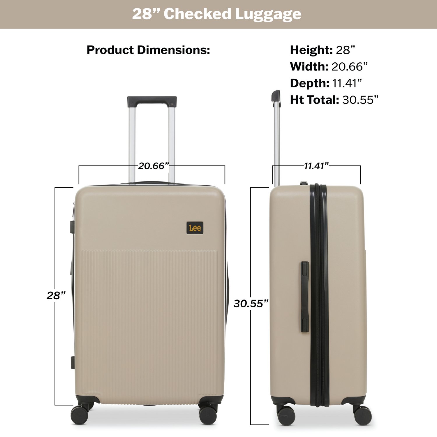 Lee 28 in Hard Side Checked Bag Luggage                                                                                          - view number 3