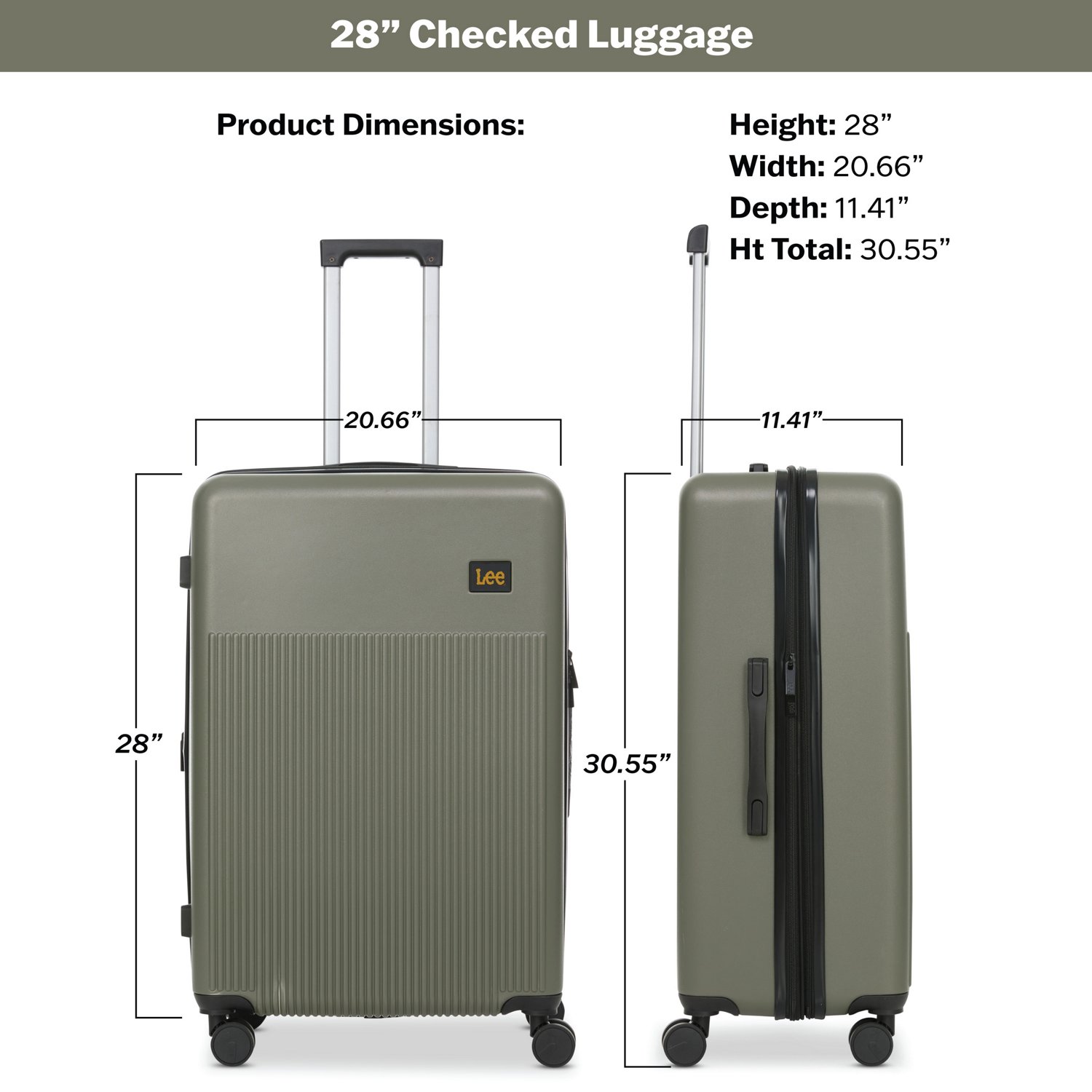 Lee 28 in Hard Side Checked Bag Luggage                                                                                          - view number 3