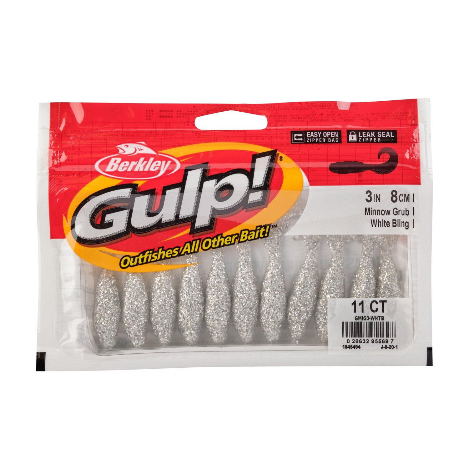 Berkley Gulp 3 in Minnow Grubs 11-Pack - view number 4