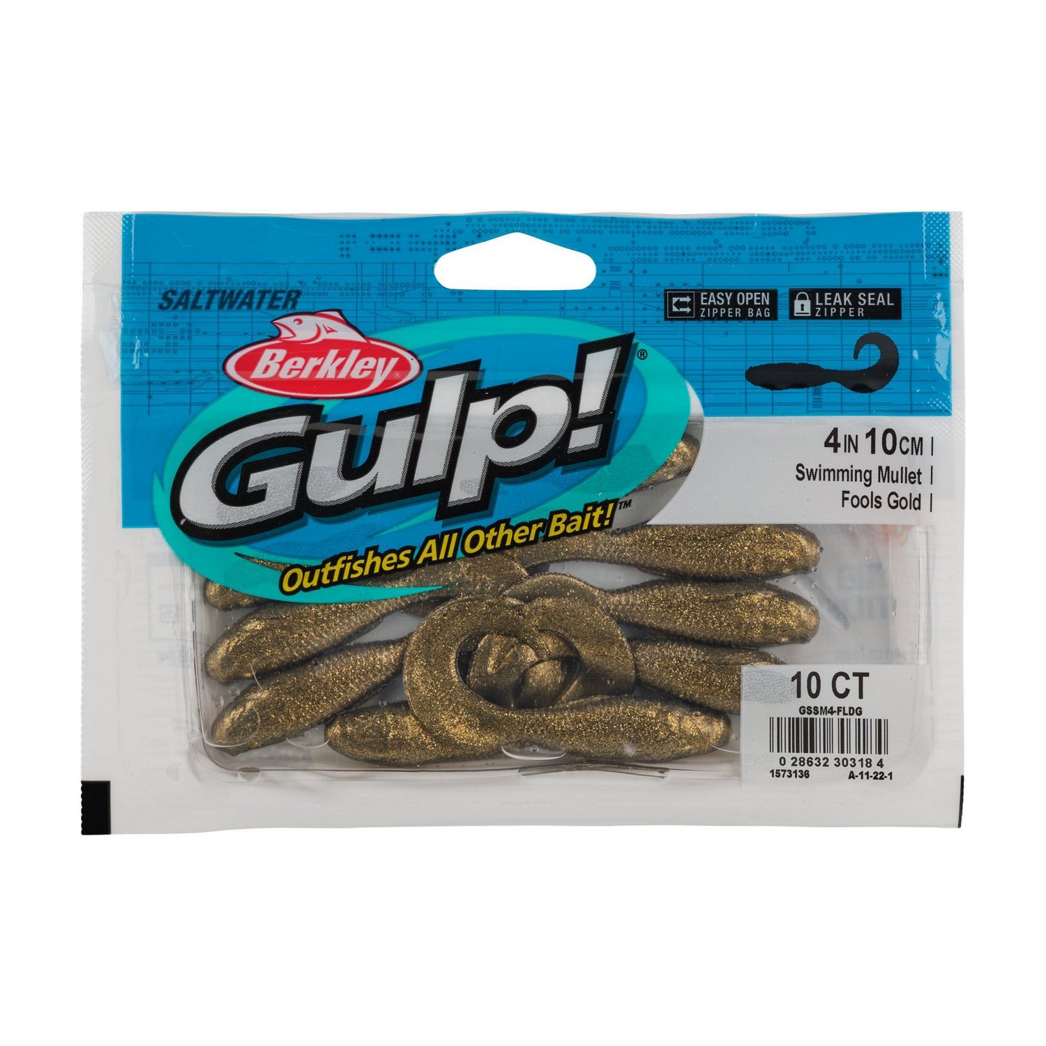 Berkley Gulp 4 in Swimming Mullet Baits 10-Pack - view number 3