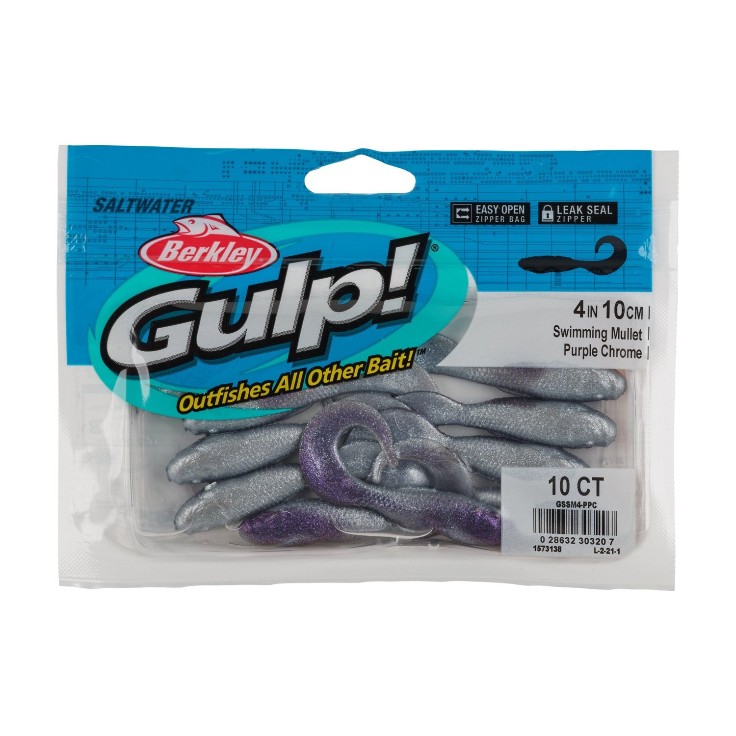 Berkley Gulp 4 in Swimming Mullet Baits 10-Pack - view number 4