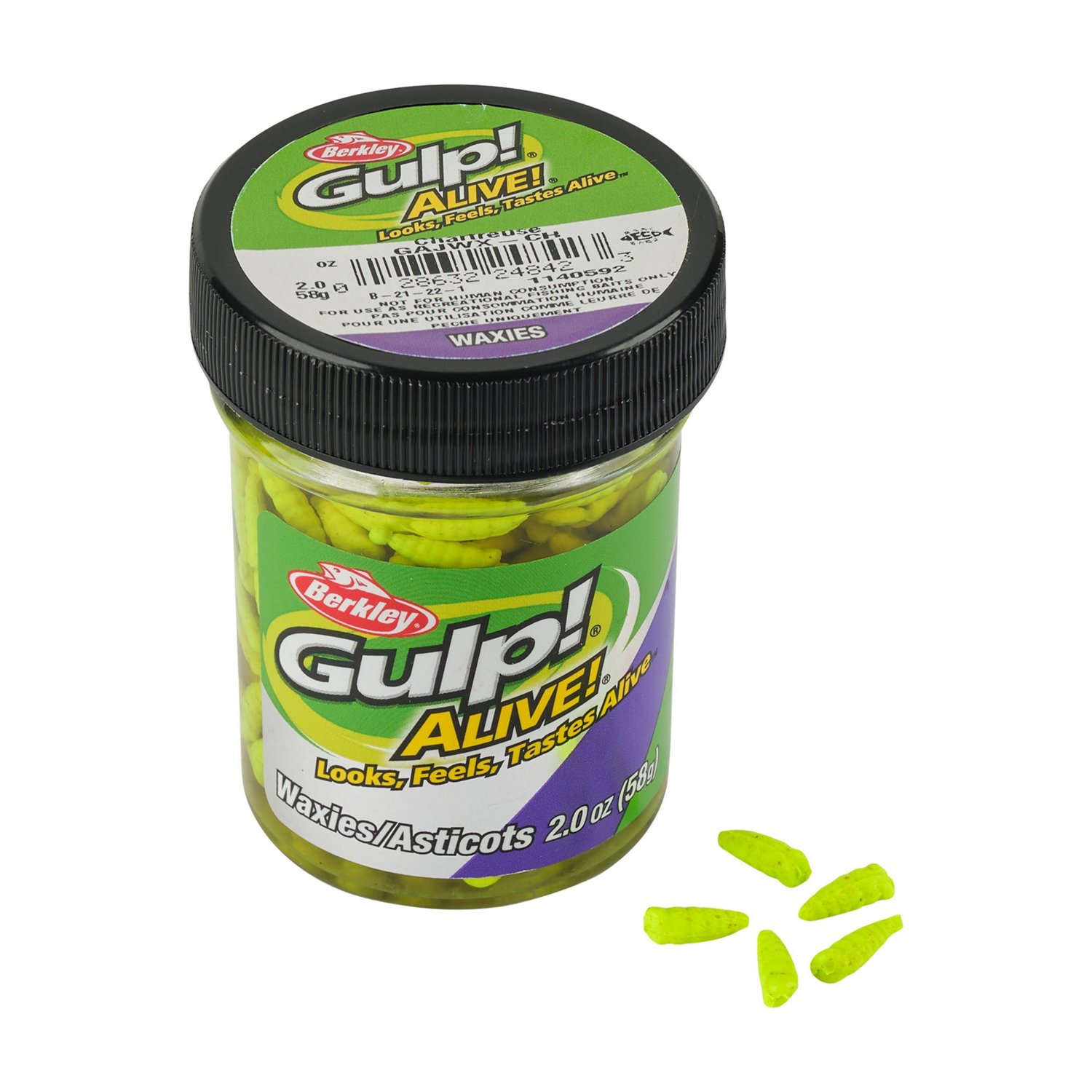 Berkley Gulp Alive 1/2 in Waxies Bait Jar - view number 2