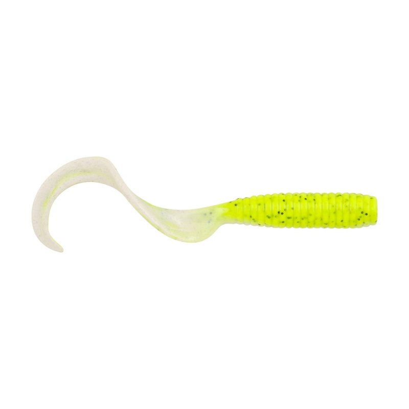 Berkley Gulp Alive Grub 4 in Half Pint Soft Bait Chartreuse Pepper Neon - Frsh Wtr Soft Plastic at Academy Sports