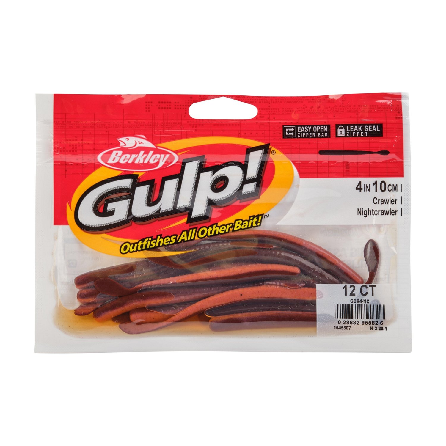 Berkley Gulp! Crawler 4 in Chartreuse Soft Bait 12-Pack - view number 3
