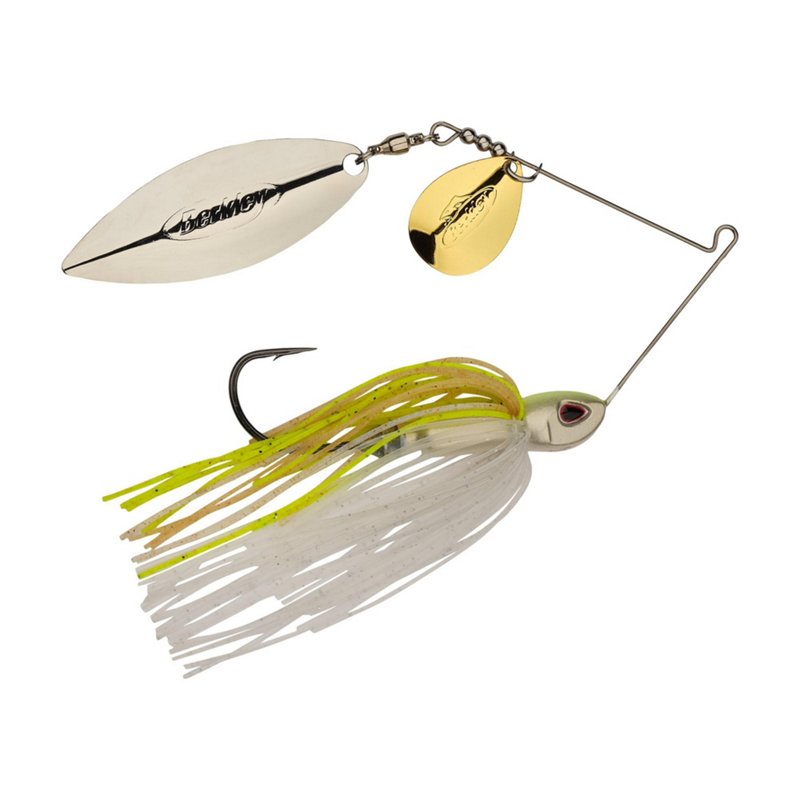 Berkley Power Blade Compact 3/4 oz Colorado Willow Spinnerbait Magic/Gold/Silver - Frsh Water Wire Baits at Academy Sports