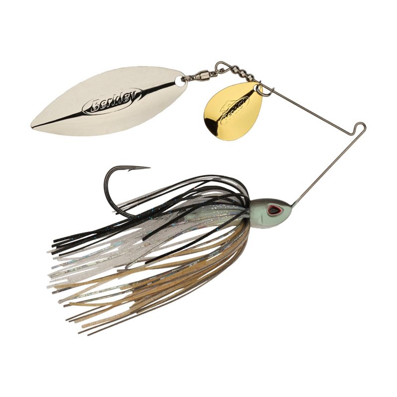 Berkley Power Blade Compact 3/4 oz Colorado Willow Spinnerbait Shad Spawn/Gold/Silver - Frsh Water Wire Baits at Academy Sports