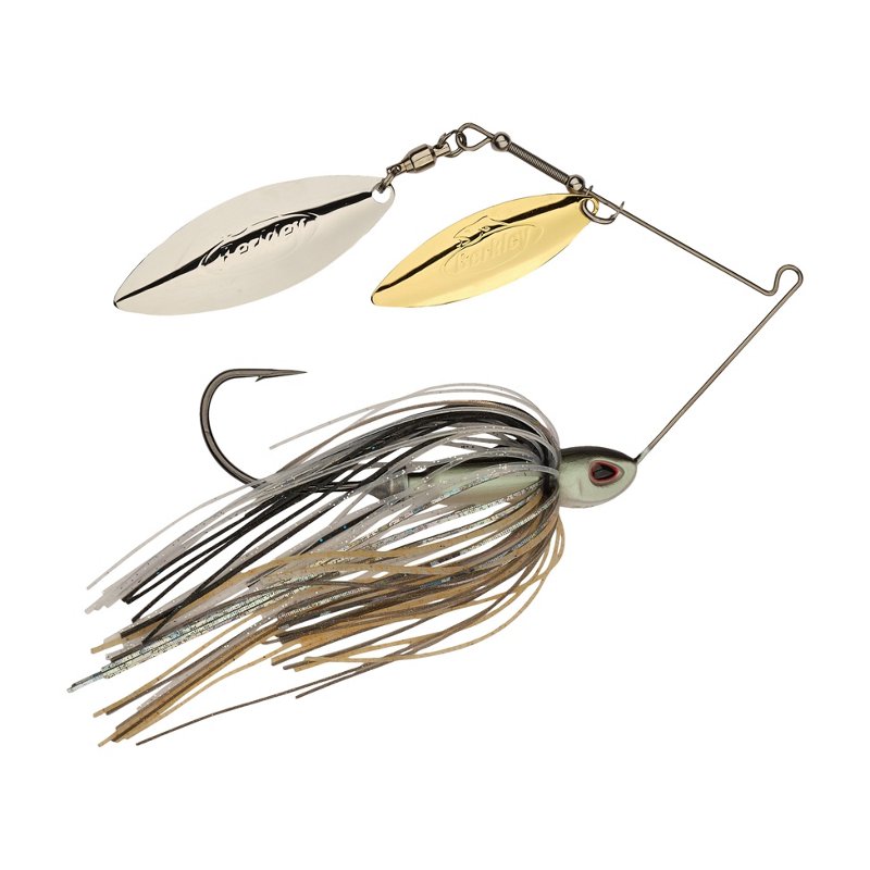 Berkley Power Blade Compact 3/8 oz Willow Willow Spinnerbait Shad Spawn/Gold/Silver - Frsh Water Wire Baits at Academy Sports
