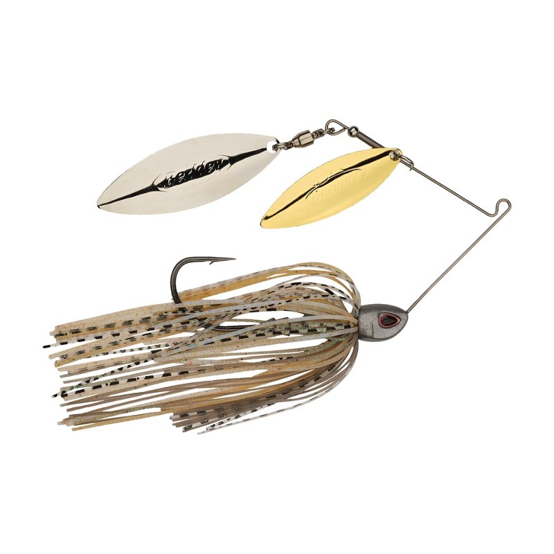 Berkley Power Blade Compact 3/8 oz Willow Willow Spinnerbait Silver Bullet/Gold/Silver - Frsh Water Wire Baits at Academy Sports