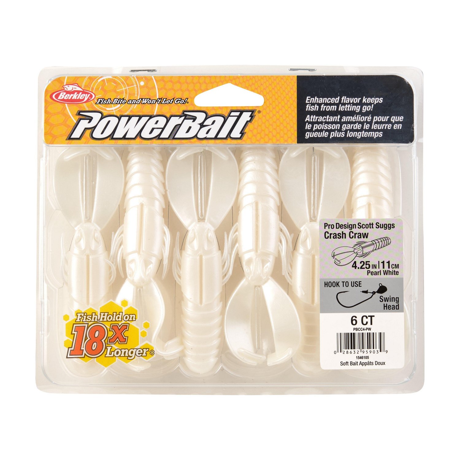 Berkley PowerBait® 3-1/2 in Crash Craw Baits 8-Pack - view number 3