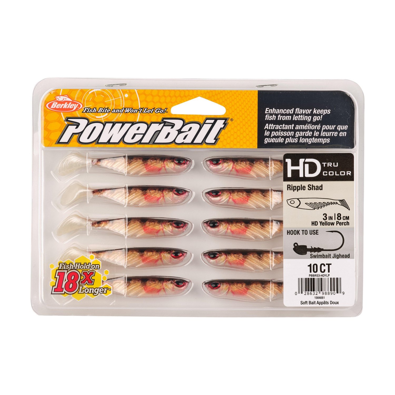 Berkley PowerBait® 3-1/2 in Ripple Shad Baits 7-Pack                                                                            - view number 3