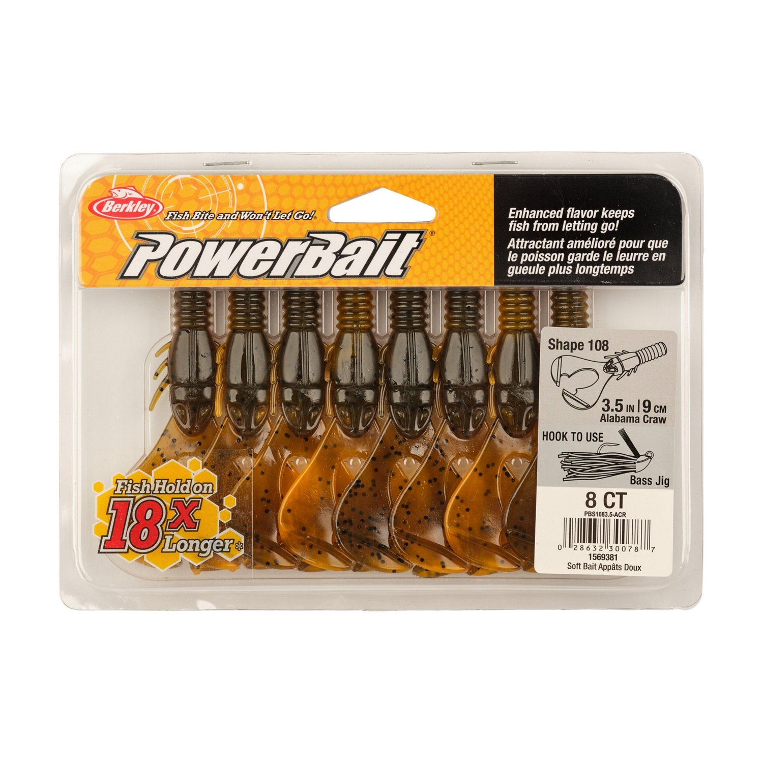 Berkley PowerBait® 3-1/2 in Shape 108 Baits 8-Pack - view number 4