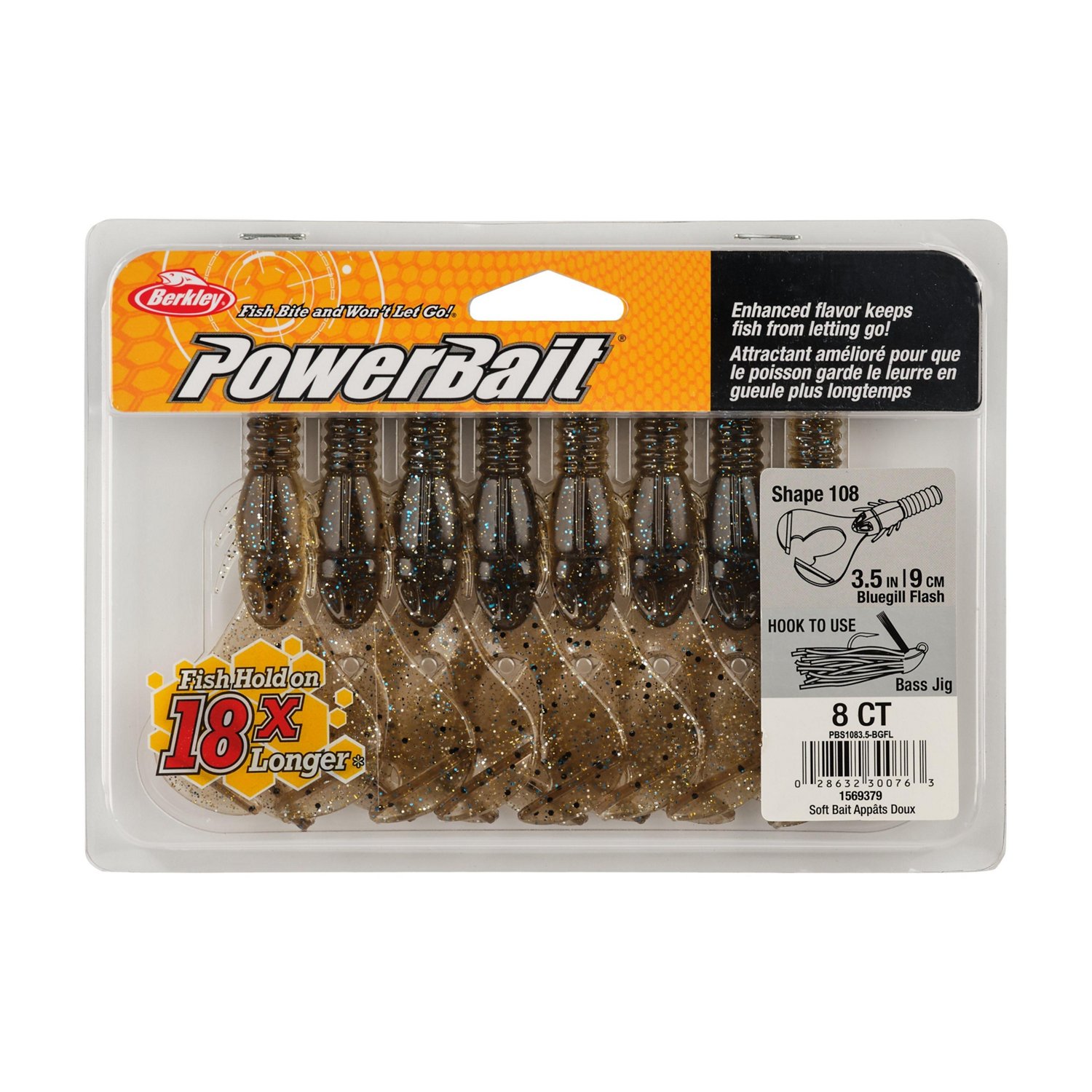 Berkley PowerBait® 3-1/2 in Shape 108 Baits 8-Pack - view number 4
