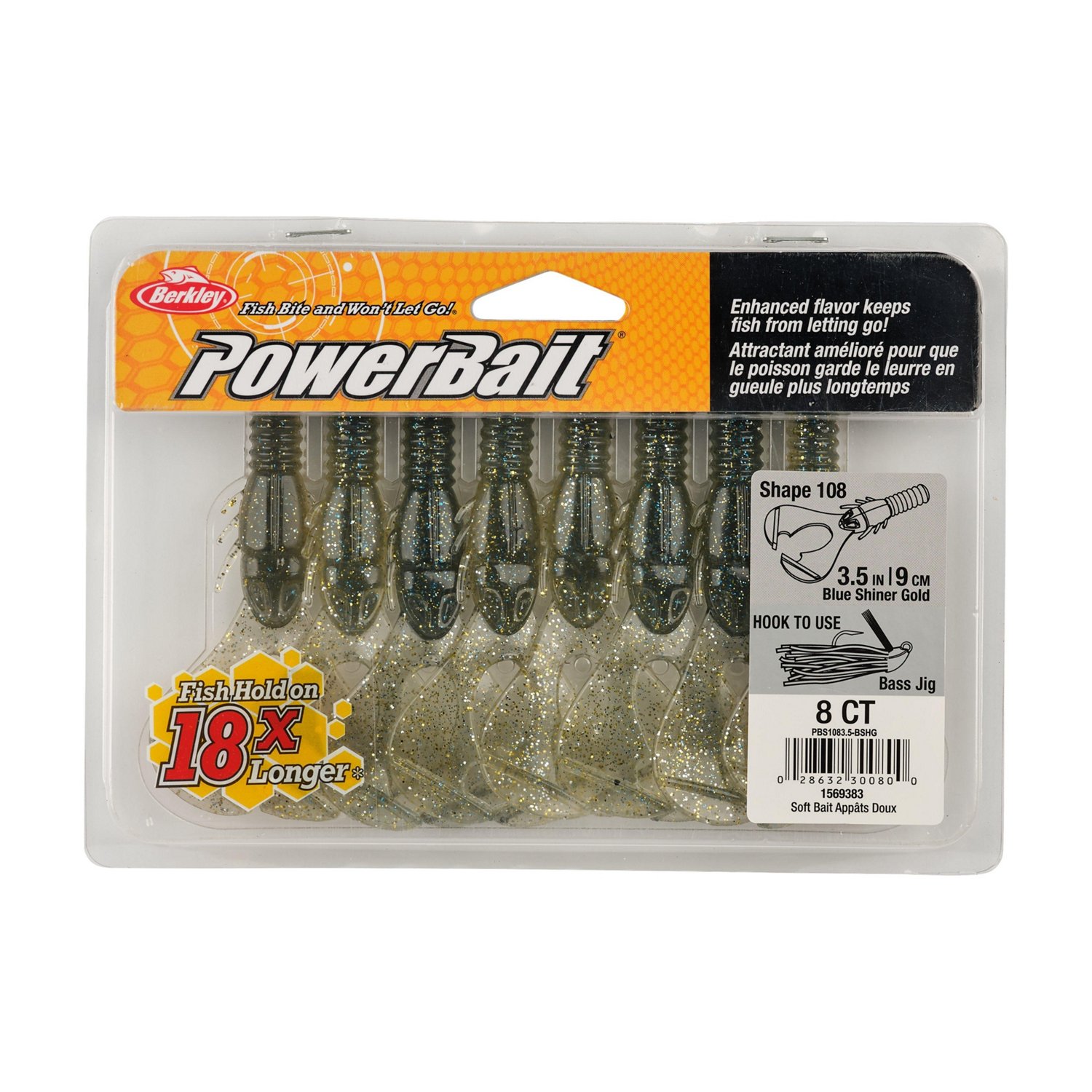 Berkley PowerBait® 3-1/2 in Shape 108 Baits 8-Pack - view number 4