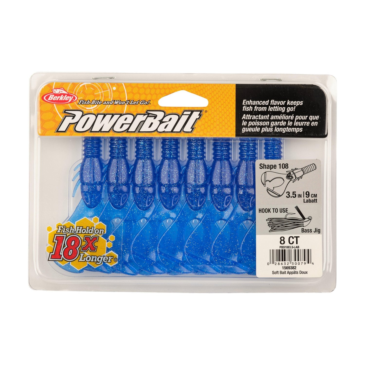 Berkley PowerBait® 3-1/2 in Shape 108 Baits 8-Pack - view number 4