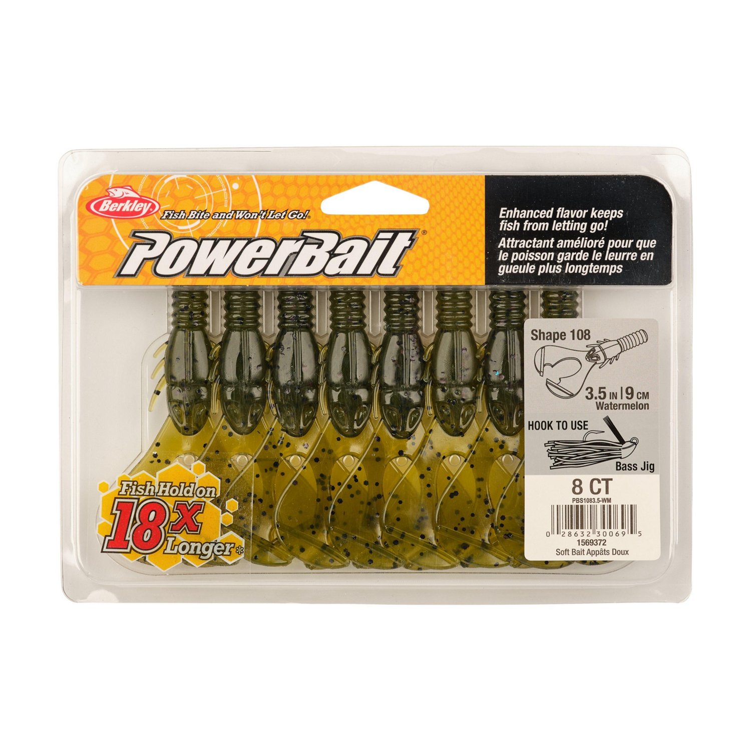 Berkley PowerBait® 3-1/2 in Shape 108 Baits 8-Pack - view number 4