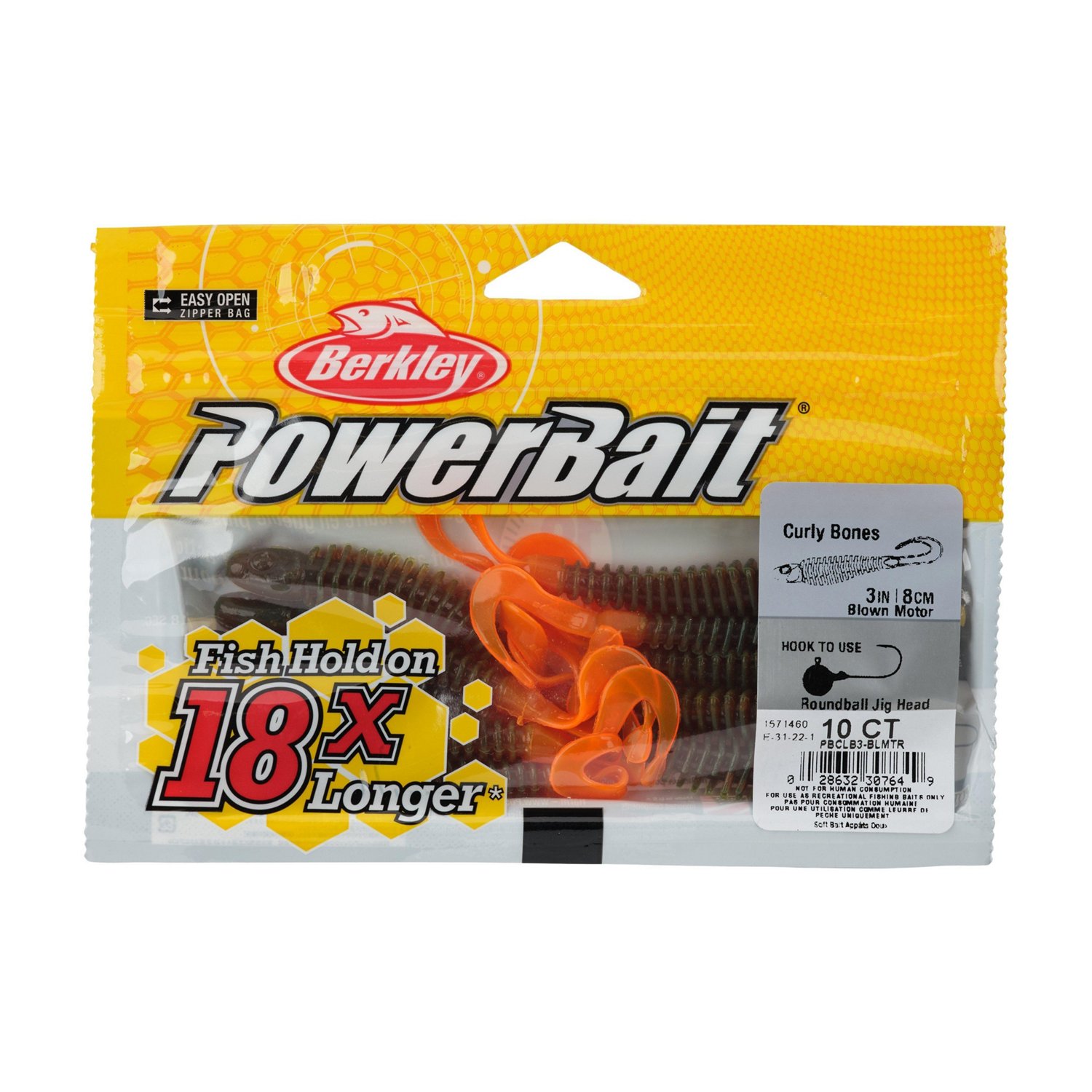 Berkley PowerBait® 3 in Curly Bones Worms 10-Pack - view number 4