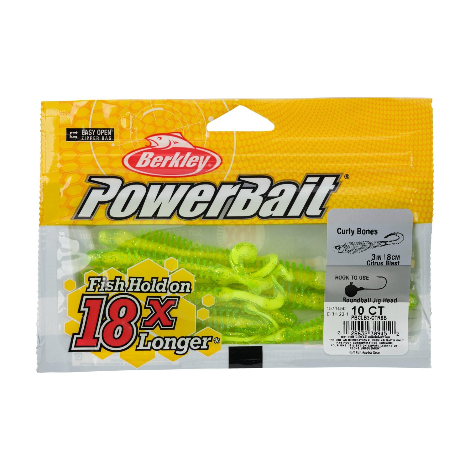 Berkley PowerBait® 3 in Curly Bones Worms 10-Pack - view number 3