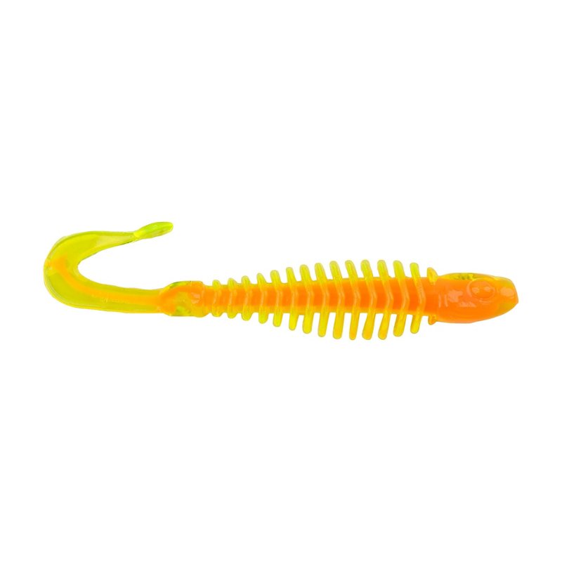 Berkley PowerBait 3 in Curly Bones Worms 10-Pack Citrus Punch - Frsh Wtr Soft Plastic at Academy Sports