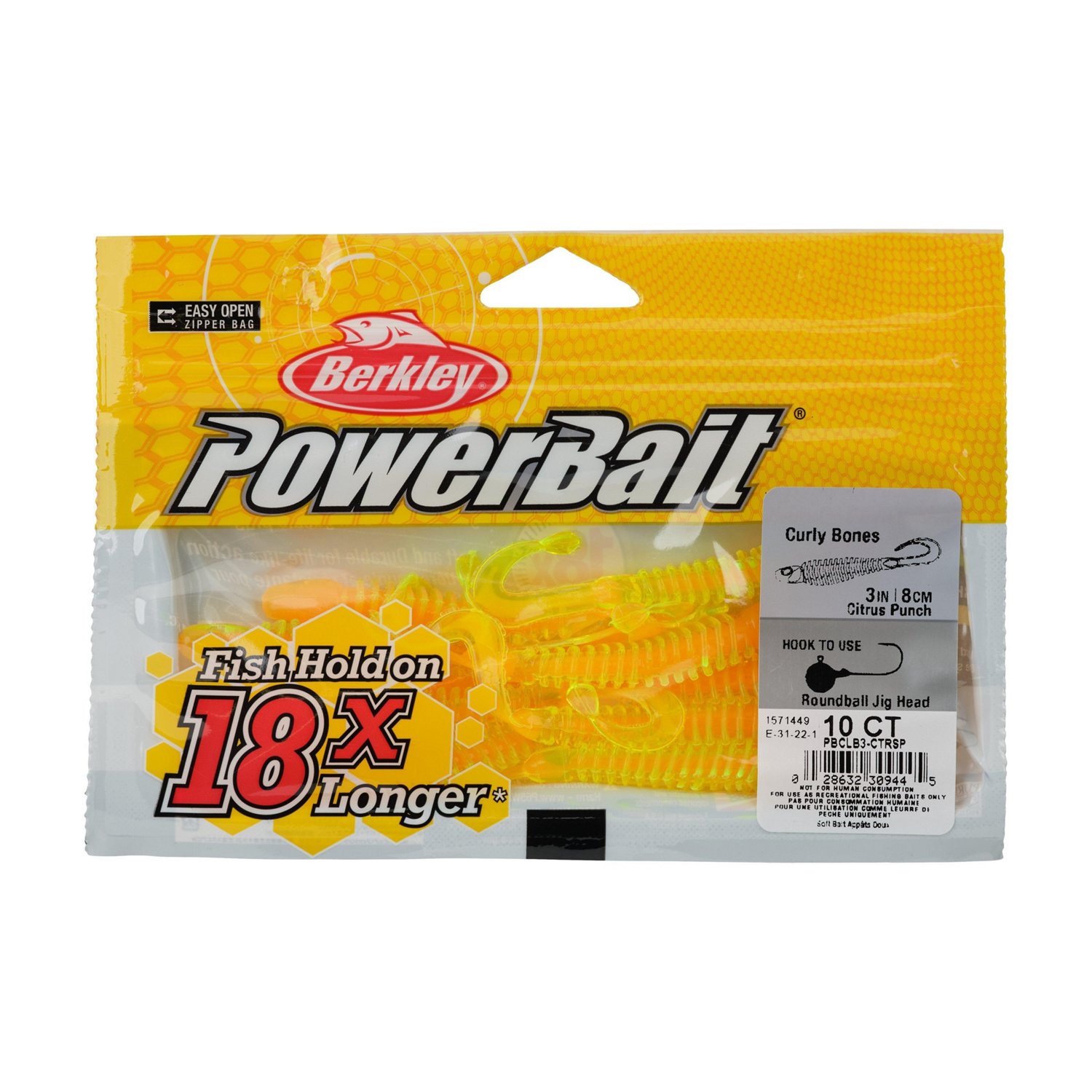 Berkley PowerBait® 3 in Curly Bones Worms 10-Pack - view number 3